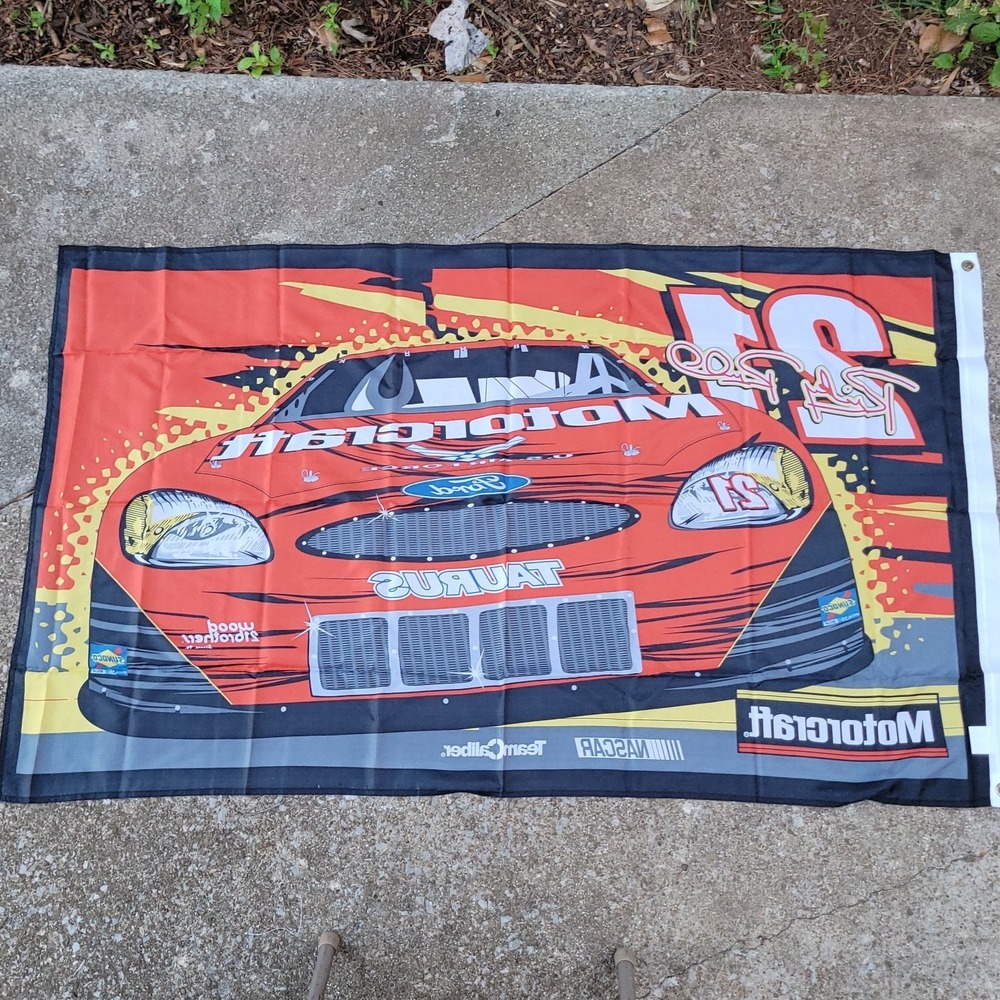 NEW Ricky Rudd #21 Nascar 3X5 ft Large Flag Motorcraft Racing Team Caliber Ford - Picture 5 of 13